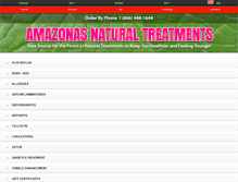 Tablet Screenshot of amazonasnaturaltreatments.com